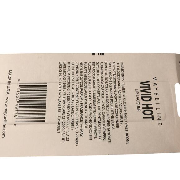 Lip Lacquer Color Unreal Maybelline Vivid Hot By color sensations .New 0.17oz - Picture 3 of 3